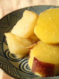 材料3つ☆簡単さつまいもとりんごの甘煮♪-レシピのメイン写真