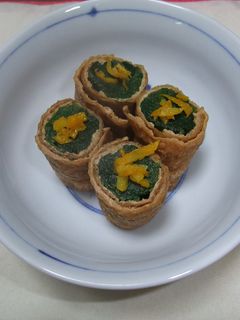 ほうれん草のいなり巻き-レシピのメイン写真