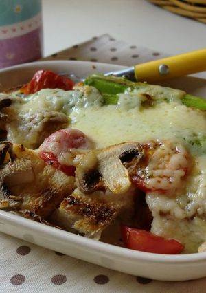 のせて焼くだけ！？簡単パングラタン-レシピのメイン写真