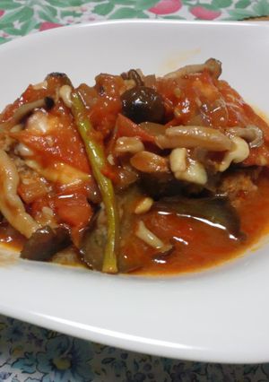 豆腐ハンバーグのヘルシートマト煮込み-レシピのメイン写真