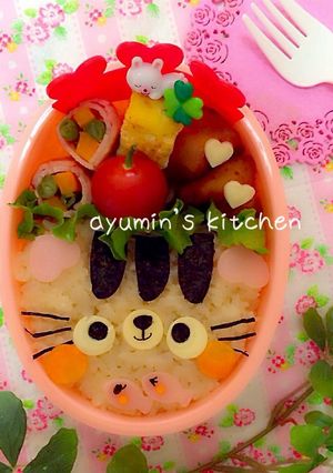 詰めるだけ＊キャラ弁＊ネコちゃん-レシピのメイン写真