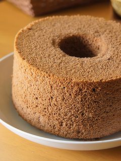 黒ココアシフォンケーキ-レシピのメイン写真