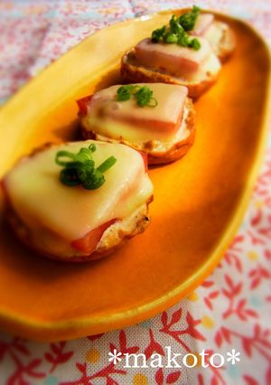 魚河岸DEトマトごまマヨピザ-レシピのメイン写真