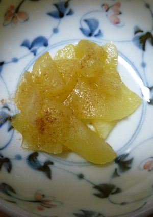 レンジで３分！焼きりんご風デザート☆-レシピのメイン写真