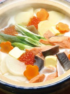 白だし屋さんの石狩鍋(生鮭&白みそ)-レシピのメイン写真