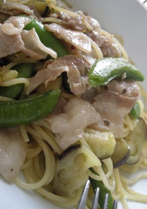 ガッツリ豚肉パスタ-レシピのメイン写真