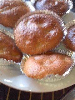カレおやつ☆梨の黒糖カップケーキ♪-レシピのメイン写真