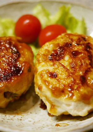 ＊紀文＊はんぺんと鶏ミンチのハンバーグ♪-レシピのメイン写真