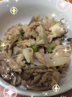 パパッと!!舞茸と豚肉のバター炒め-レシピのメイン写真