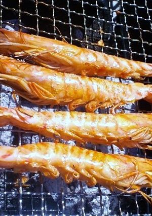 BBQや即席肴に。簡単！車海老の塩焼き。-レシピのメイン写真