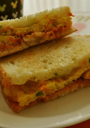 朝から栄養満点♪ホットサンド♪-レシピのメイン写真