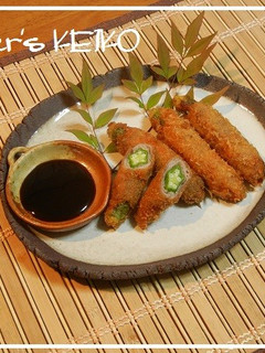 【農家のレシピ】オクラの豚巻きフライ-レシピのメイン写真
