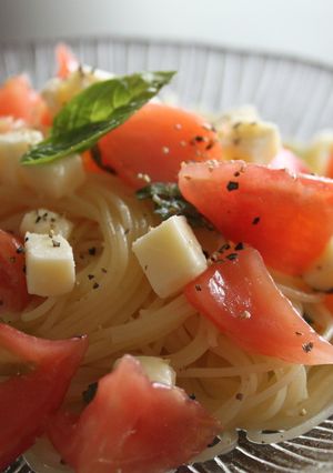 ちょっとひと工夫☆甘いトマトの冷製パスタ-レシピのメイン写真