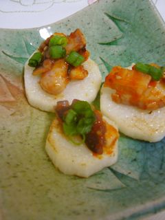 ♪酒の肴に~タコキム山芋のせ♪-レシピのメイン写真