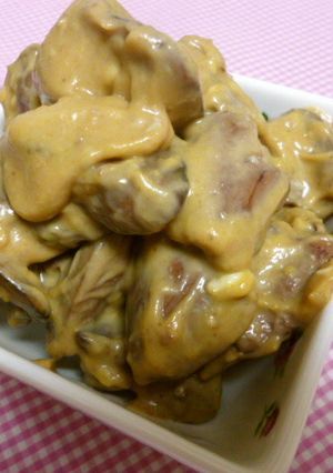 鶏レバーの白味噌チーズ和え☆山葵風味-レシピのメイン写真