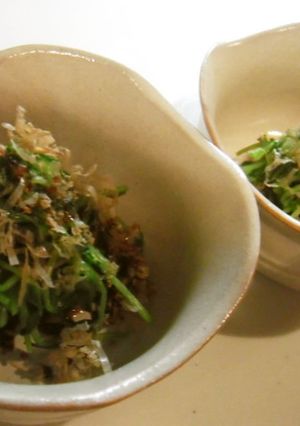 豆苗　おひたし　再生法付き♪-レシピのメイン写真
