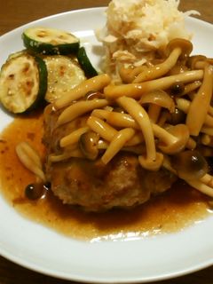 和風ハンバーグ(きのこソース)-レシピのメイン写真