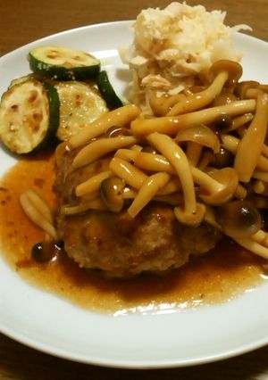 和風ハンバーグ(きのこソース)-レシピのメイン写真