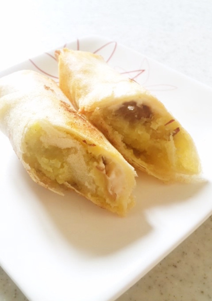 ヘルシー♪春巻きの皮の包み焼き☆-レシピのメイン写真