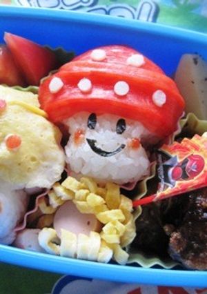 きのこのお弁当（キャラ弁）-レシピのメイン写真