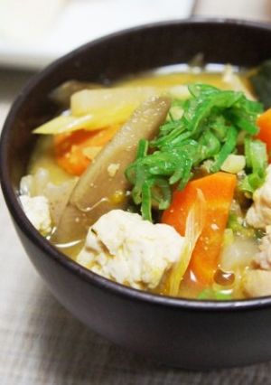 ほっこり❤味噌バターけんちん汁-レシピのメイン写真