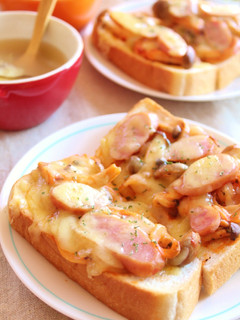パパッと簡単♪食パンピザ-レシピのメイン写真