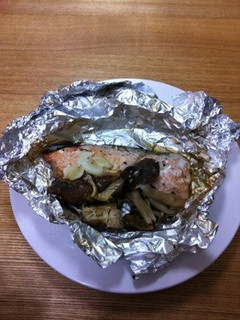 秋鮭と干し椎茸のホイル焼き-レシピのメイン写真