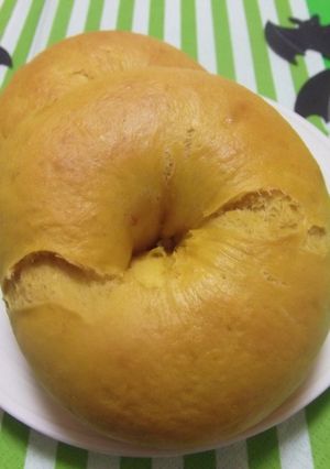 パンプキンプリンベーグル-レシピのメイン写真