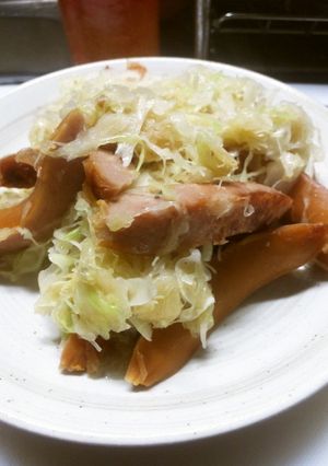 お酒がすすむ!!おつまみｷｬﾍﾞﾂ炒め☆-レシピのメイン写真