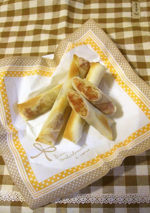 バター風味♡コーンビーフポテトの焼春巻き-レシピのメイン写真