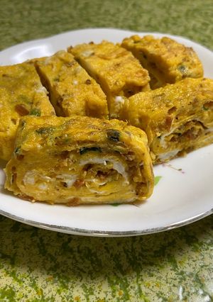 ちりめん山椒の卵焼き-レシピのメイン写真