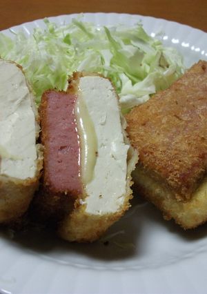 チーズ入り島豆腐とポークの沖縄カツ-レシピのメイン写真