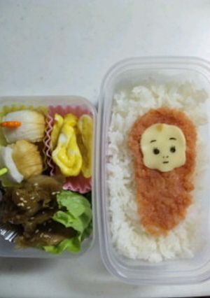 パパ用キャラ弁『タラコキューピー』-レシピのメイン写真