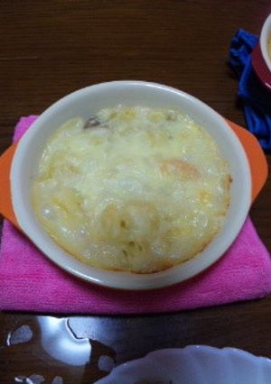 残ったｼﾁｭｰでﾏｶﾛﾆｸﾞﾗﾀﾝ-レシピのメイン写真