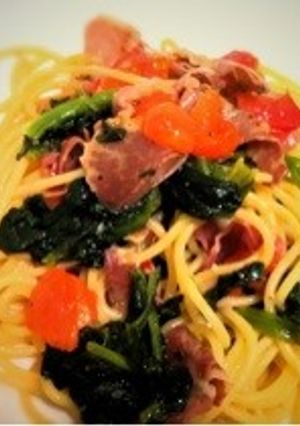 ♥生ハムが余ったら!簡単即席パスタ♥-レシピのメイン写真