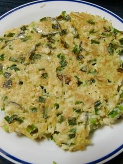 お好み焼き・えのきニラ玉-レシピのメイン写真