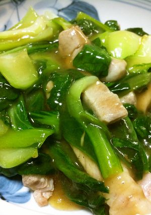 ☆簡単絶品　青梗菜と豚肉の炒め物☆-レシピのメイン写真