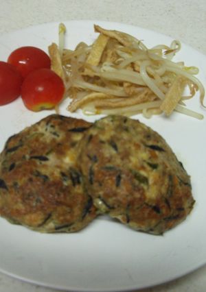 トースターでヘルシー豆腐ハンバーグ-レシピのメイン写真