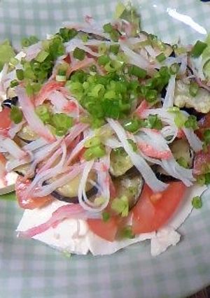 豆腐と茄子の彩りサラダ-レシピのメイン写真