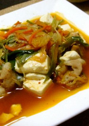 豆腐のキムチ煮-レシピのメイン写真