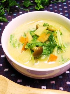 飽きずにスープ生活⑤ 豆乳カレースープ-レシピのメイン写真