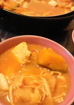 まさかのトマト味噌鍋(*´艸`)-レシピのメイン写真