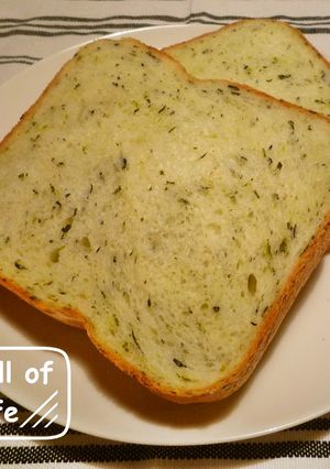 HB早焼き*小松菜食パン(離乳食)-レシピのメイン写真