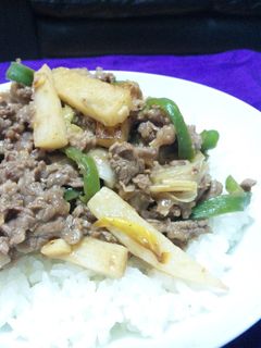 牛肉と山芋の炒め物-レシピのメイン写真