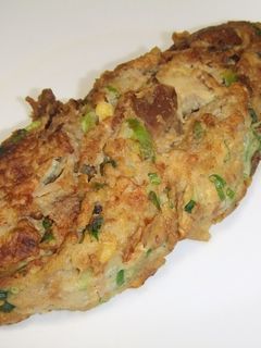 ふわふわ牛筋ネギ焼き-レシピのメイン写真
