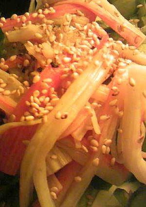 カニかまと胡瓜の酢醤油砂糖胡麻胡麻油和え-レシピのメイン写真