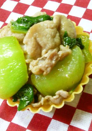 お弁当に♪簡単☆青梗菜と豚肉の中華風炒め-レシピのメイン写真