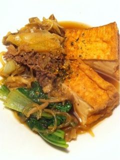 厚揚げと牛肉のすき焼き風-レシピのメイン写真