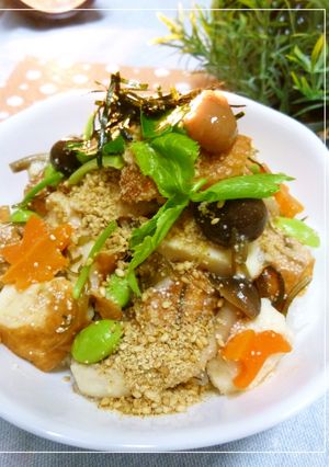 魚河岸あげとたらこのごま風味丼-レシピのメイン写真