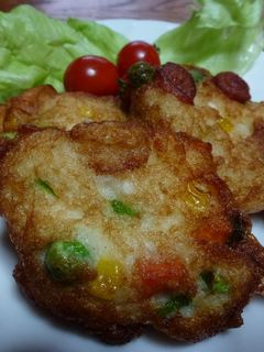 山芋のにぎやかフワフワ揚げ-レシピのメイン写真